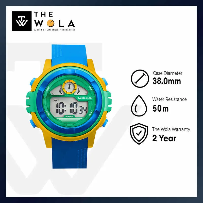 Daniel Klein Kids Digital Watch DK.2266-9 Blue TPU Strap