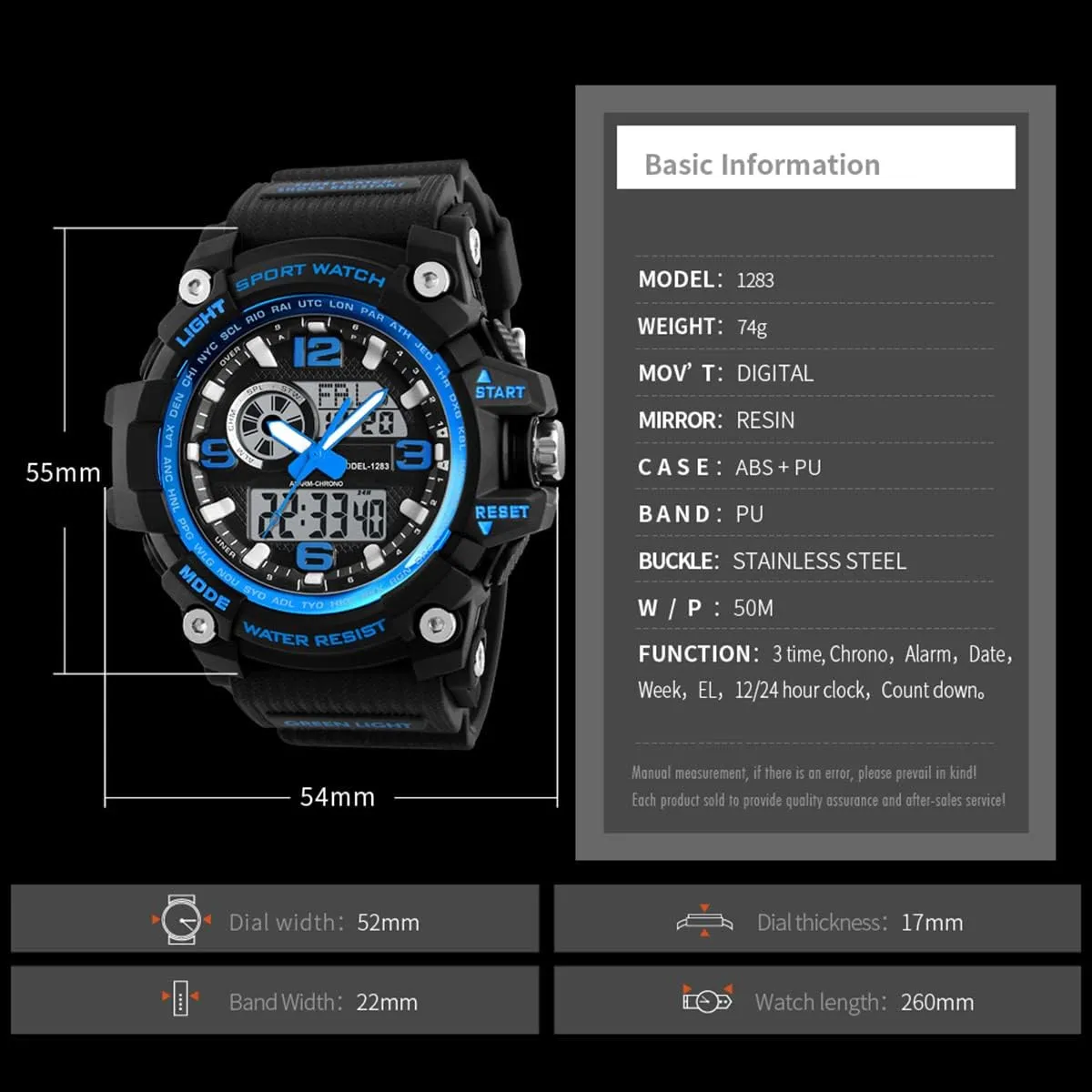 Date Multi Function Tactics Alarm Stopwatch Analog Watches Mens Watch Military Sports canyon discount date Outdoor Waterproof Watches for Men 