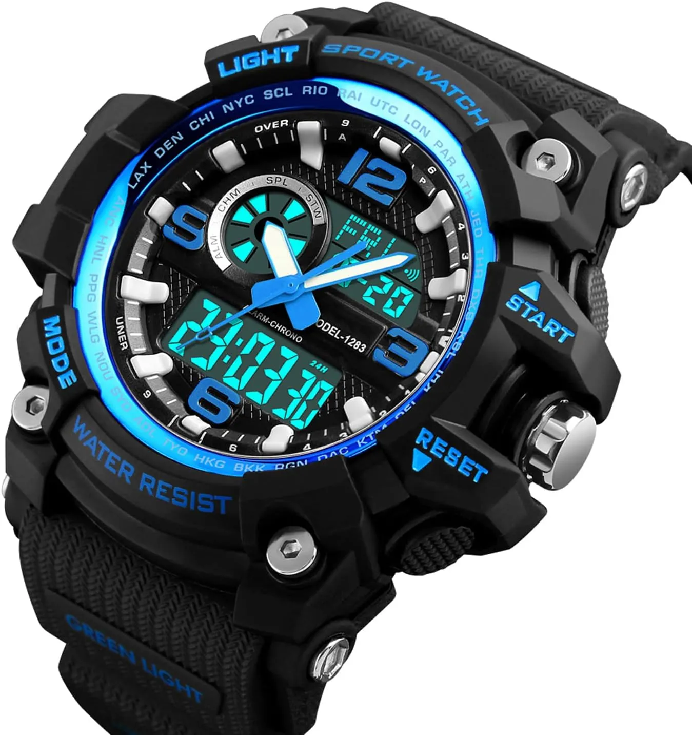 Date Multi Function Tactics Alarm Stopwatch Analog Watches Mens Watch Military Sports canyon discount date Outdoor Waterproof Watches for Men 