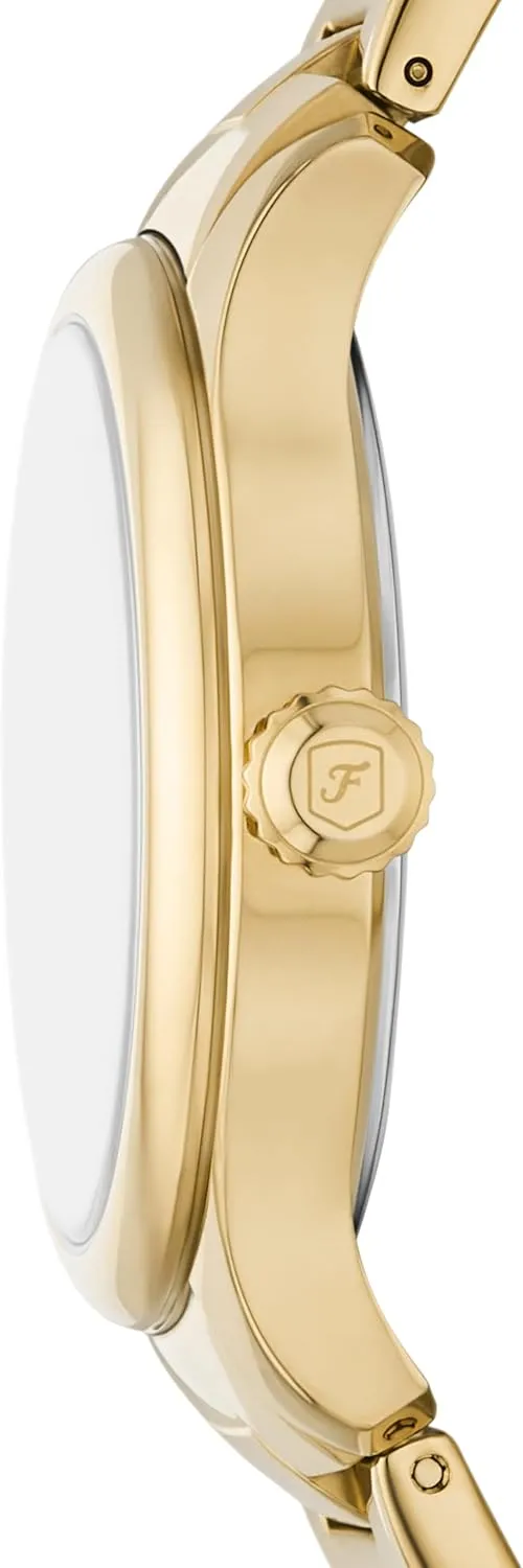 Date Stainless Steel Watch Fossil Women's disturb stickpin Gilmore Three-Hand 