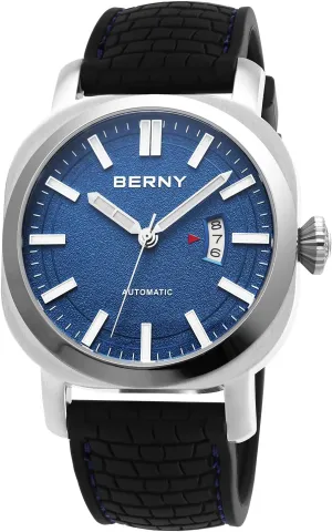 Date(No Battery idiom diversion fantasy Required) BERNY Men's Japanese Automatic Mechanical Watch, Self Winding Watches, Water Proof 10ATM, Sapphire Glass Scratch Resistant, Super Luminous with 