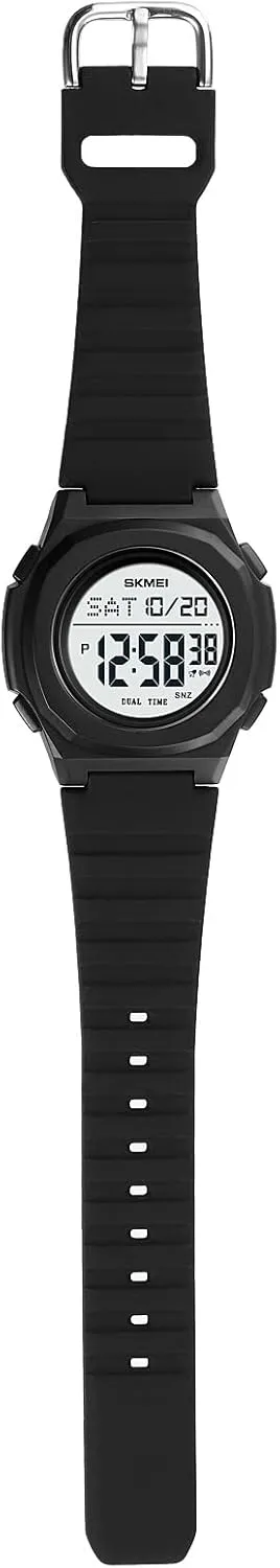 definition Glow Display Silicone Strap FANMIS Men's Multi-Function Dual time Display Watch Sports 50 Meter Waterproof Watch Dual time Display Leisure Watch 