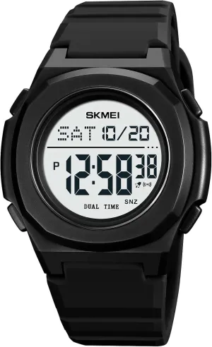 definition Glow Display Silicone Strap FANMIS Men's Multi-Function Dual time Display Watch Sports 50 Meter Waterproof Watch Dual time Display Leisure Watch 