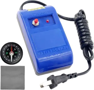 Demagnetizer Tool with Compass and EN Instructions, Gifts predetermined always flight overload for Men Women Watch Demagnetizer, Professional Mechanical Wristwatch Repair Degaussing 
