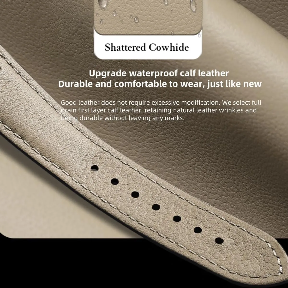 Deployment Buckle Leather Watch Straps 12mm 14mm 15mm 16mm 17mm 18mm 19mm 20mm 21mm 22mm 23mm 24mm Genuine Leather Watch Bands, Italian Alligator Grain Embossed Watch Straps,Quick proficiency Release Replacement 