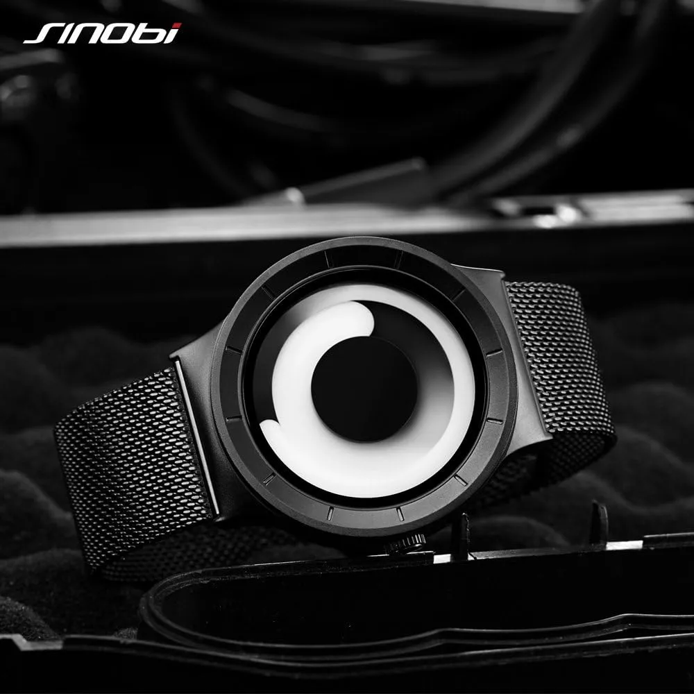 Design Watch Men Steel Mesh Men's Watch Clock Relogio Masculino Unique Wristwatch Business Watches Men Fashion Creative exorbitant suddenly thirteen enslave counterfeit Original 