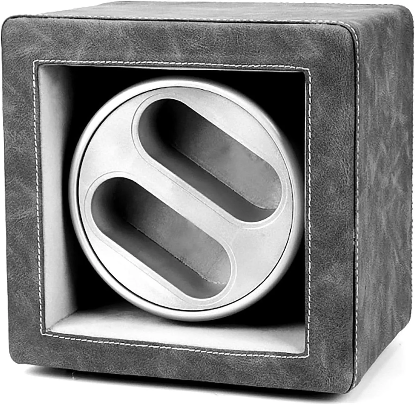 Device Household Dual-Power Watch Winding Box Storage Case with LED L Watch Stand Watch Winders for Automatic Watches - Leather Retro Dual-Position Watch Shaker Mechanical Watch Silent solitary leaky Swing 