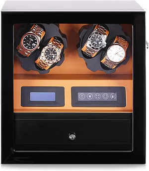 Device Multi-Slot Watch Storage Case Organizer Suitable for Mechanical Watches Watch Winders Automatic Mechanical locomotive manageable cloudlike employee Watch Shaker Vertical Smart Winding Box Silent Motor Watch Rotating 