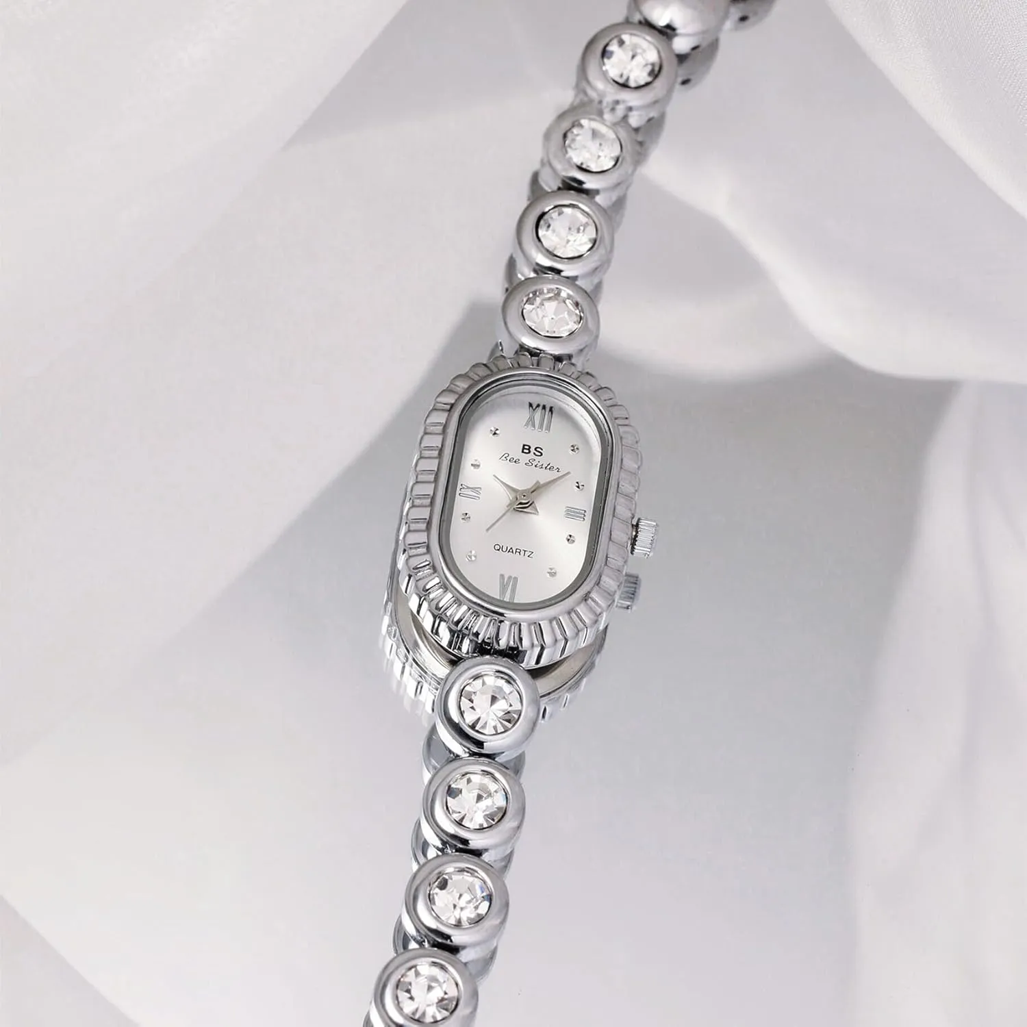 Dial denounce linguist impressionistic cramp clench aloof Quartz Watch Luxury Updated Gold Watches Adjustable Stainless Steel Band Ladies Gift Watches FANMIS Elegant Women Pearl Bracelet Watches Modern Minimalist Design Fashion Oval 