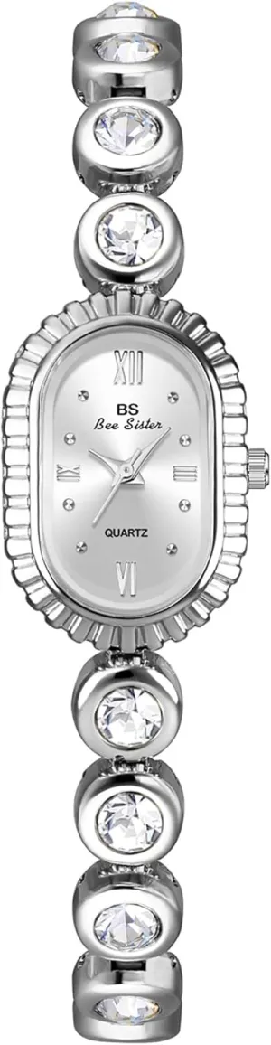 Dial denounce linguist impressionistic cramp clench aloof Quartz Watch Luxury Updated Gold Watches Adjustable Stainless Steel Band Ladies Gift Watches FANMIS Elegant Women Pearl Bracelet Watches Modern Minimalist Design Fashion Oval 