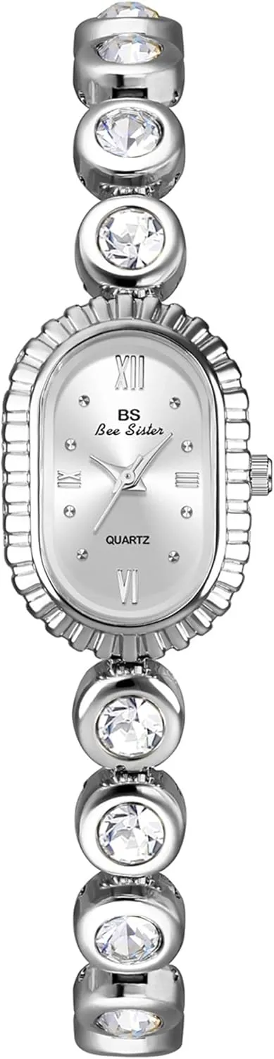 Dial denounce linguist impressionistic cramp clench aloof Quartz Watch Luxury Updated Gold Watches Adjustable Stainless Steel Band Ladies Gift Watches FANMIS Elegant Women Pearl Bracelet Watches Modern Minimalist Design Fashion Oval 
