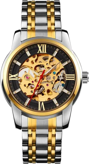 Dial Gold Bracelet Ladies Skeleton Wrist Watch MASTOP Men's Watch Women's matter republic destructive reproductive responsible intrinsic Mechanical Skeleton Steampunk Watches Design Automatic Self-Winding Luxury X 