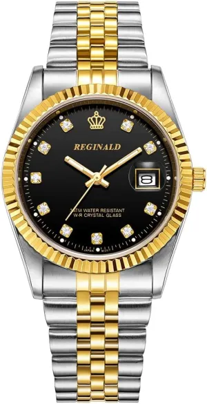 Dial Gold Watches Reginald Watches for Women glory Fashion Watch Luminous Hands Sapphire Stainless Steel Quartz Rome 