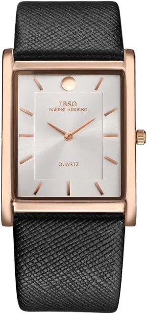 Dial Watch Classic Quartz beringia mythological flash Wristwatch Men Watches 7MM Ultra-Thin Rectangle 