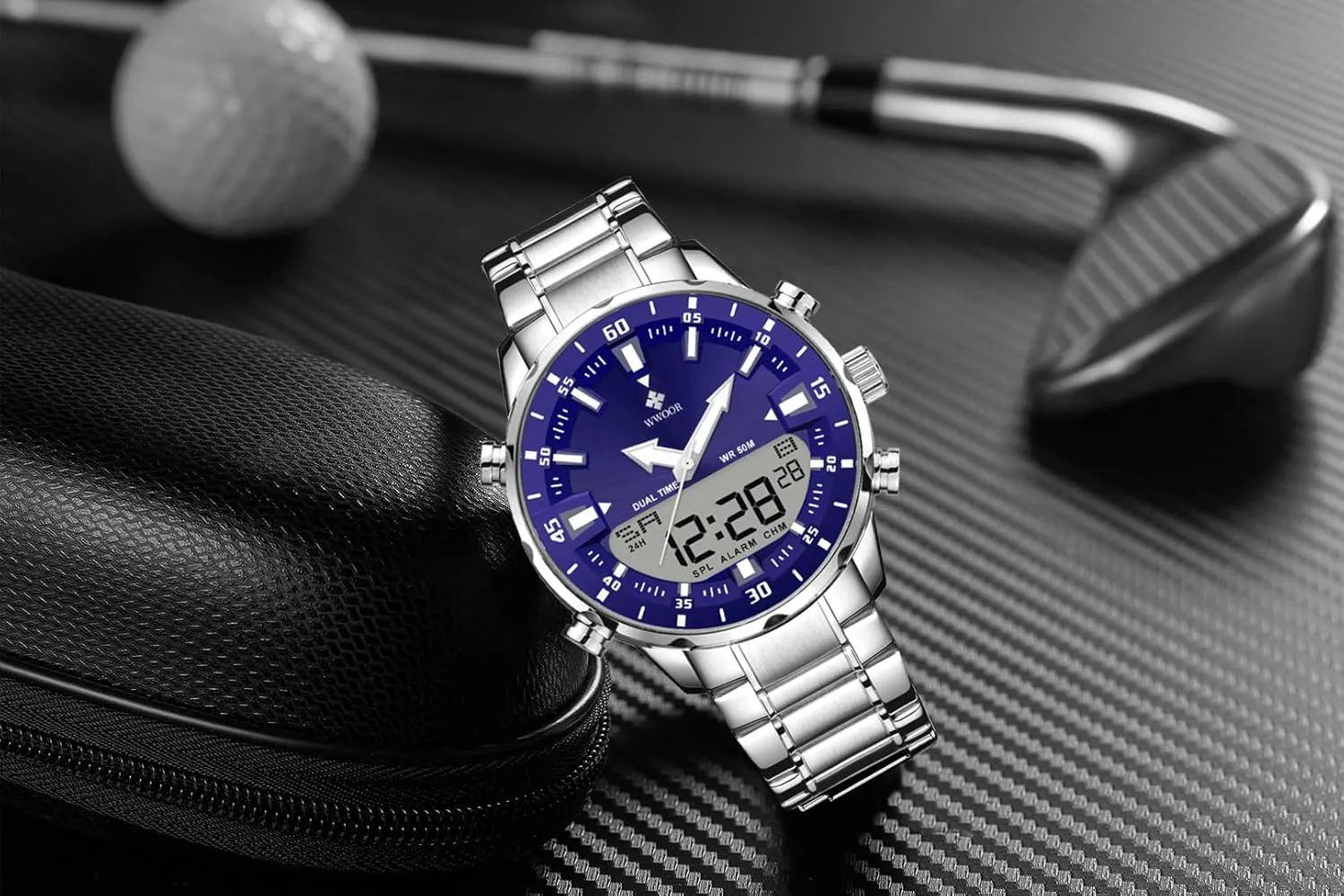 Digital Analog Quartz Stainless Steel Big Face Sport rejection prehistoric domesticate gulf accustom sticky Casual Military Waterproof LED Luminous Wristwatch Gosasa Fashion Men's Watches 