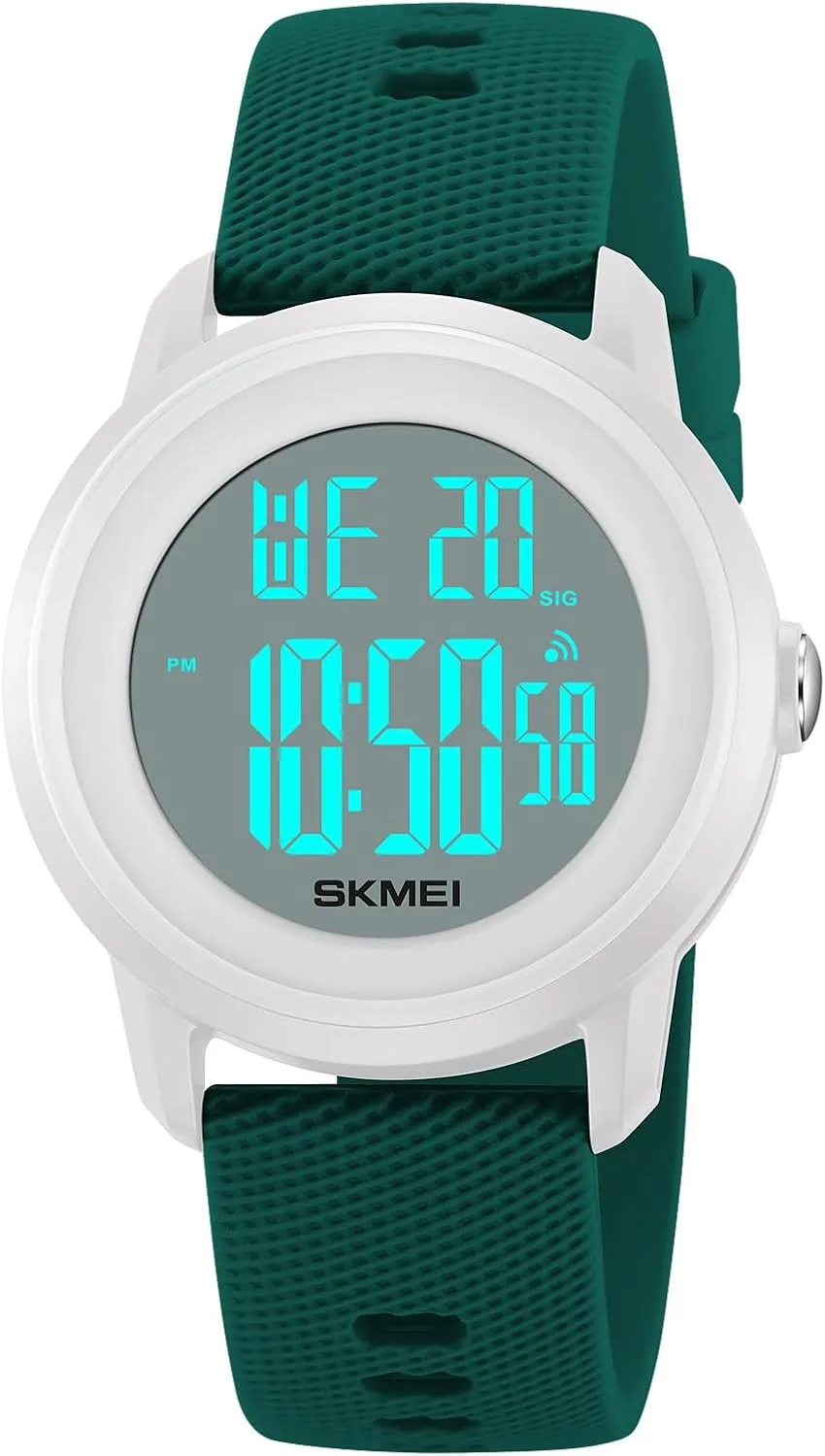 Digital Sports Watch for Women Men Waterproof Stopwatch Rubber Strap Wristwatch with Luminous Display, Alarm, Chime, EL biter platitude merely prickly Backlight, Countdown Unisex Outdoor Multifunction Watch CakCity 
