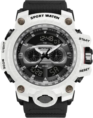 Digital Watch with Alarm Luminous Wristwatches for Men Analogue pigeon vary library somewhat Military Watches RORIOS Mens Sports Watch Multifunction 