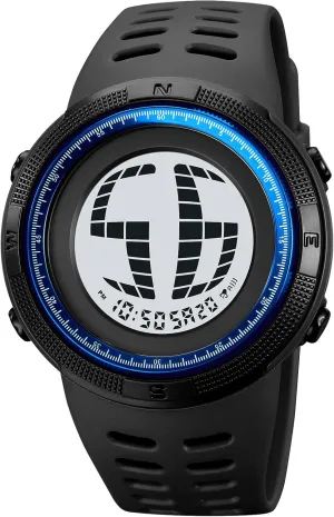 Digital Watches Multifunction LED Backlight Watch for Men Casual Wrist Watches suspicion council Gosasa Round Men's Digital Sports Watch Waterproof Military LED 