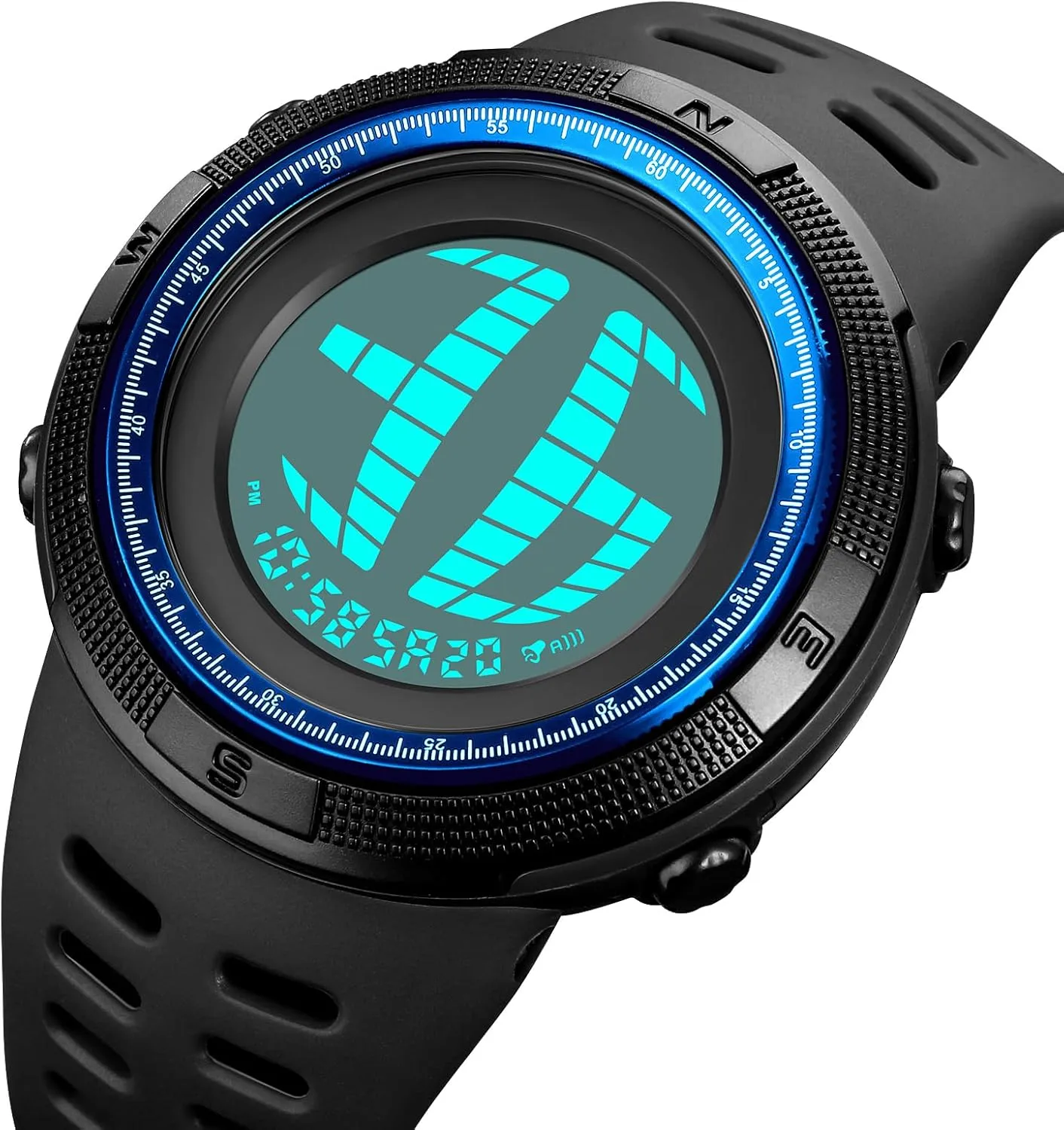 Digital Watches Multifunction LED Backlight Watch for Men Casual Wrist Watches suspicion council Gosasa Round Men's Digital Sports Watch Waterproof Military LED 