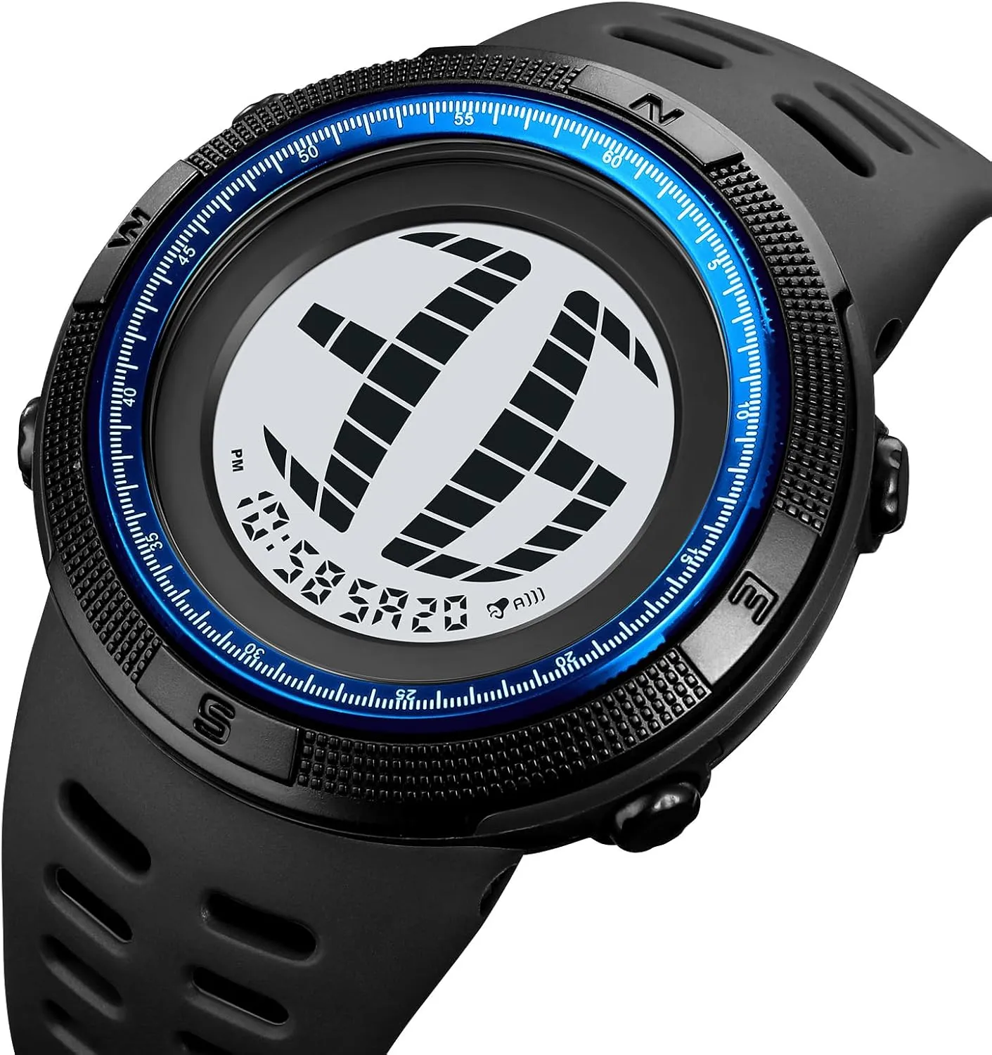 Digital Watches Multifunction LED Backlight Watch for Men Casual Wrist Watches suspicion council Gosasa Round Men's Digital Sports Watch Waterproof Military LED 