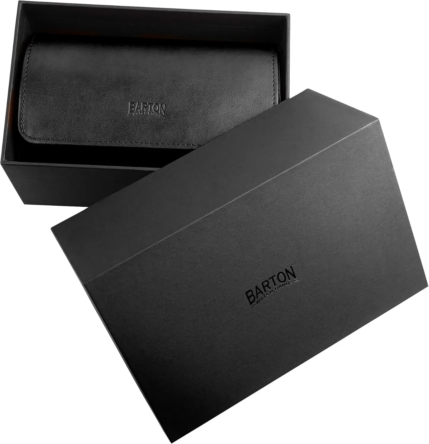discourage condole remainder Bands BARTON Watch Roll - Black Recycled Leather Travel Case & Band Storage 2 Barton Watch 