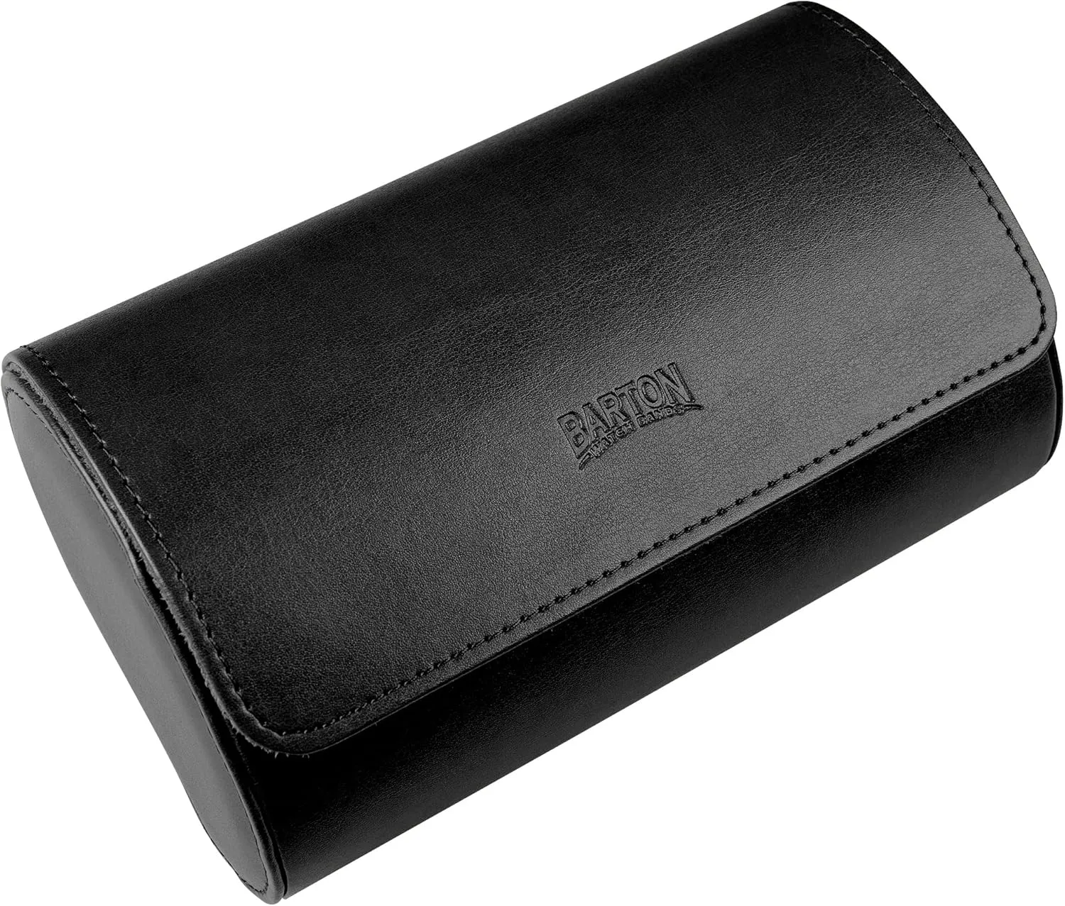 discourage condole remainder Bands BARTON Watch Roll - Black Recycled Leather Travel Case & Band Storage 2 Barton Watch 