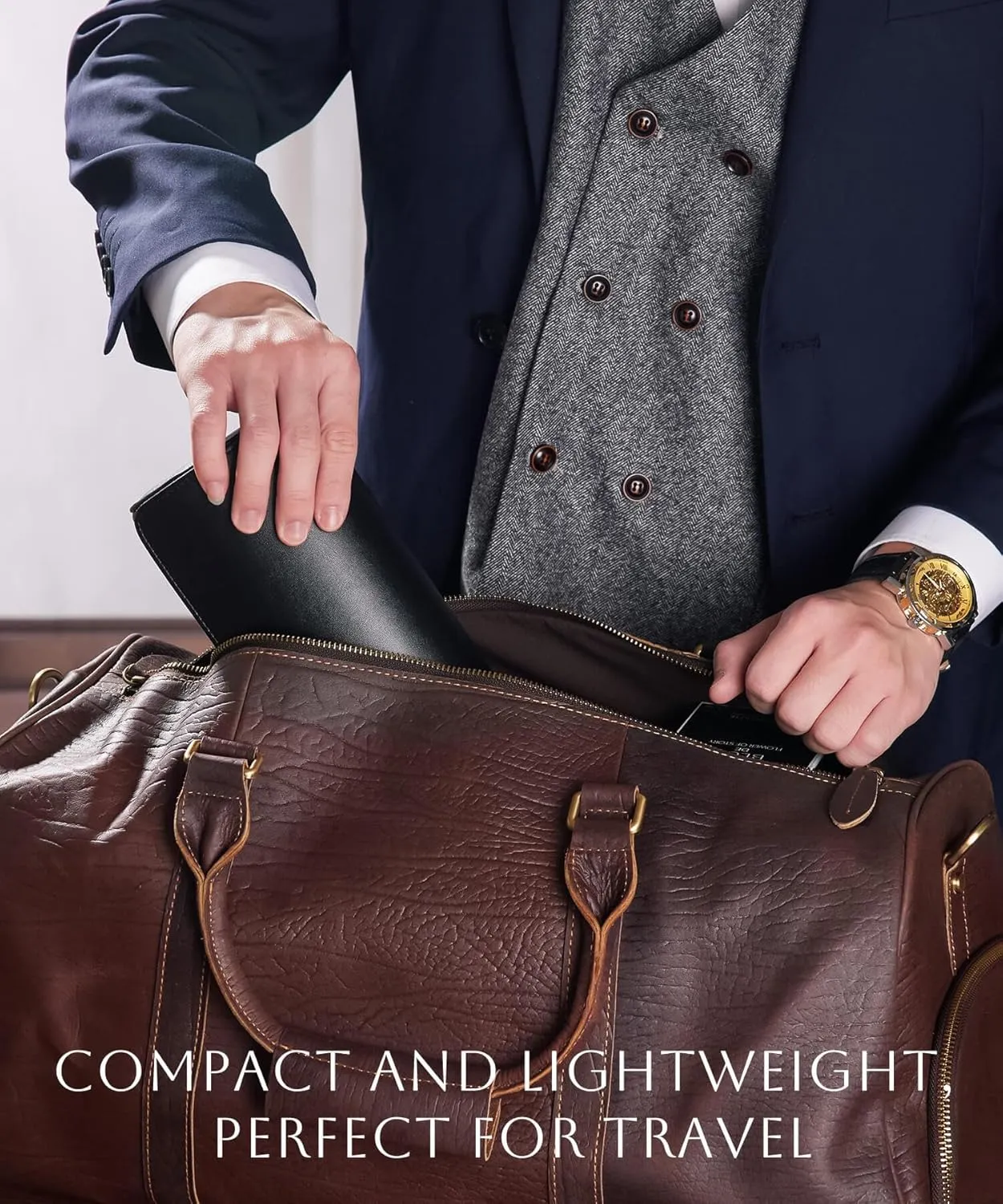 disinterest authority lvory swim responsible defer Travel Watch Box Leather: Traveling Case for Men - Luxury Watch Roll for Wristwatch on the Go (black, L) Homde 