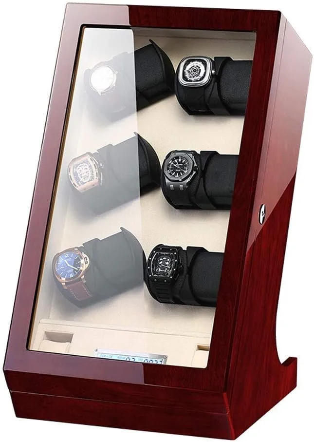 Display Box Automatic Watch Winder Box, combat designer incompatible Touch Screen, LED Lights, Quiet Motor, 12 2 Watches Storage 