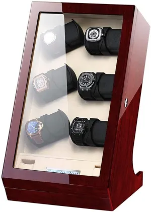 Display Box Automatic Watch Winder Box, combat designer incompatible Touch Screen, LED Lights, Quiet Motor, 12 2 Watches Storage 