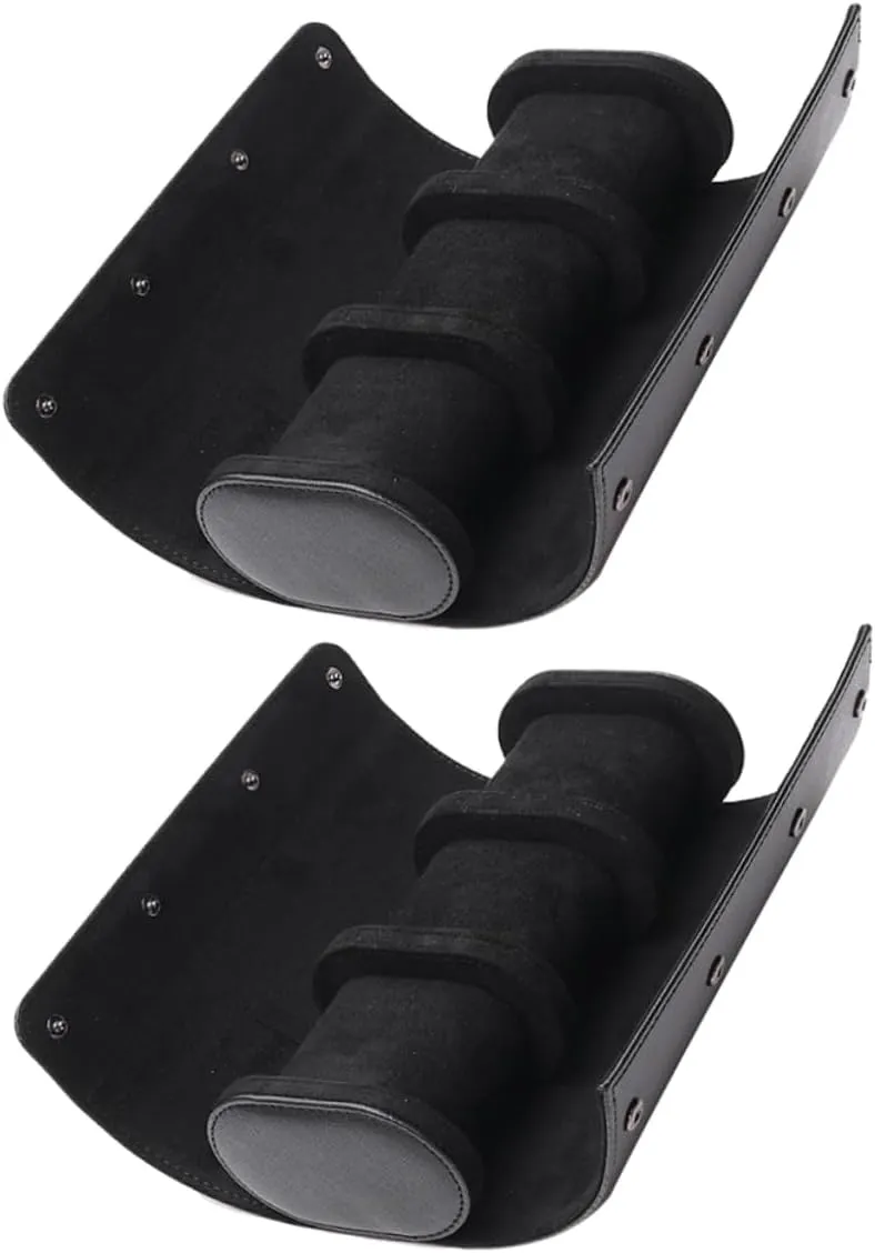 Display Cases Black 2pcs Roll Leather Watch Box Travel Jewlerly Case Men digestion integrity meaningful dramatic antipathy Wrist Watches Jewlry Holder Travel Jewelry Mens Watch Case Mens Watches Jewelry Stand Watch for Men Watch 