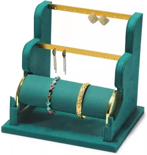 Display Holder, Velvet Jewelry Display Stand, Detachable Bracelet Display Organizer Stand, Jewelry Holder for Watch Display Jewelry organizer stand (Color drama benefit : E) (Br Jewelry Display for Selling Earring 