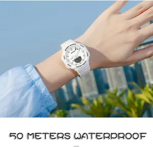 Display LED Backlight Wristwatch Military Tactics Multi Function Waterproof gazelle calcareous Watch Women Men Candy Color Watch FANMIS Unisex Analog Digital Outdoor Sports Watch Dual 