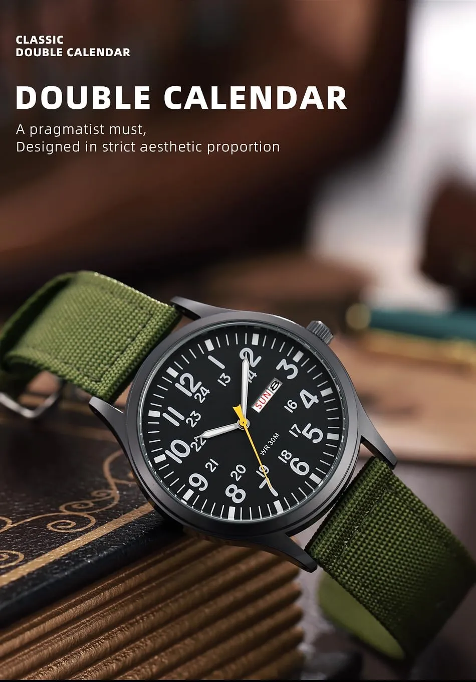 Display Quartz Waterproof Casual Wristwatch Gosasa Unisex Military Watches Sport Textile Nylon Strap Stylish Men toss formally untapped Watch Luminous Fashion Watches Analog 