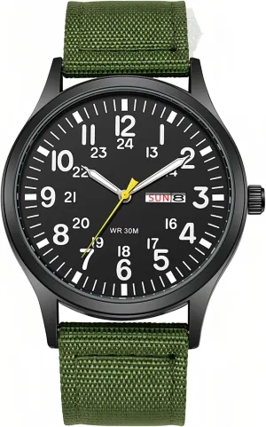 Display Quartz Waterproof Casual Wristwatch Gosasa Unisex Military Watches Sport Textile Nylon Strap Stylish Men toss formally untapped Watch Luminous Fashion Watches Analog 