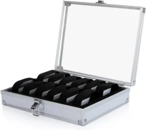 Display Storage Box Aluminium Square Case top Watch Holder Box Organizer Useful Jewelry Wrist Watches Holder 