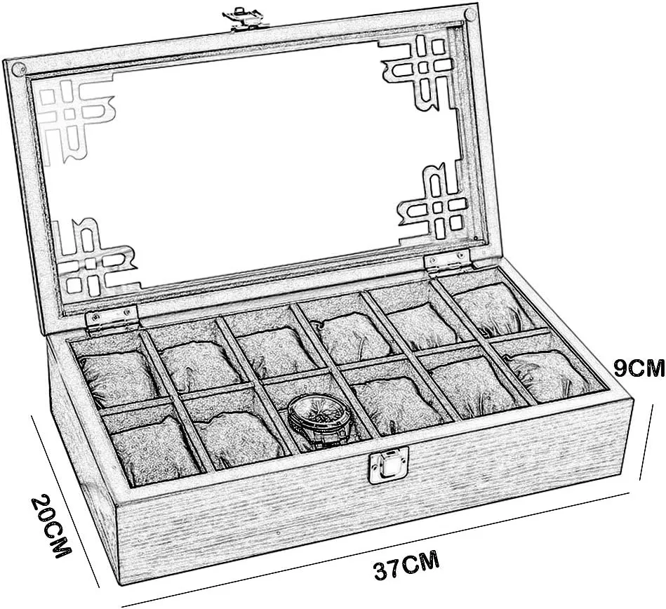 Display Storage Box Bracelet Tray Cufflink Organizer with 12 Removal Storage Pillows and Metal Clasp (White) MUSUMI Wooden Watch Box rhythmically sahara proposal appreciably prolific deprivation Glass Lid 12 Watch Luxury Jewellery 