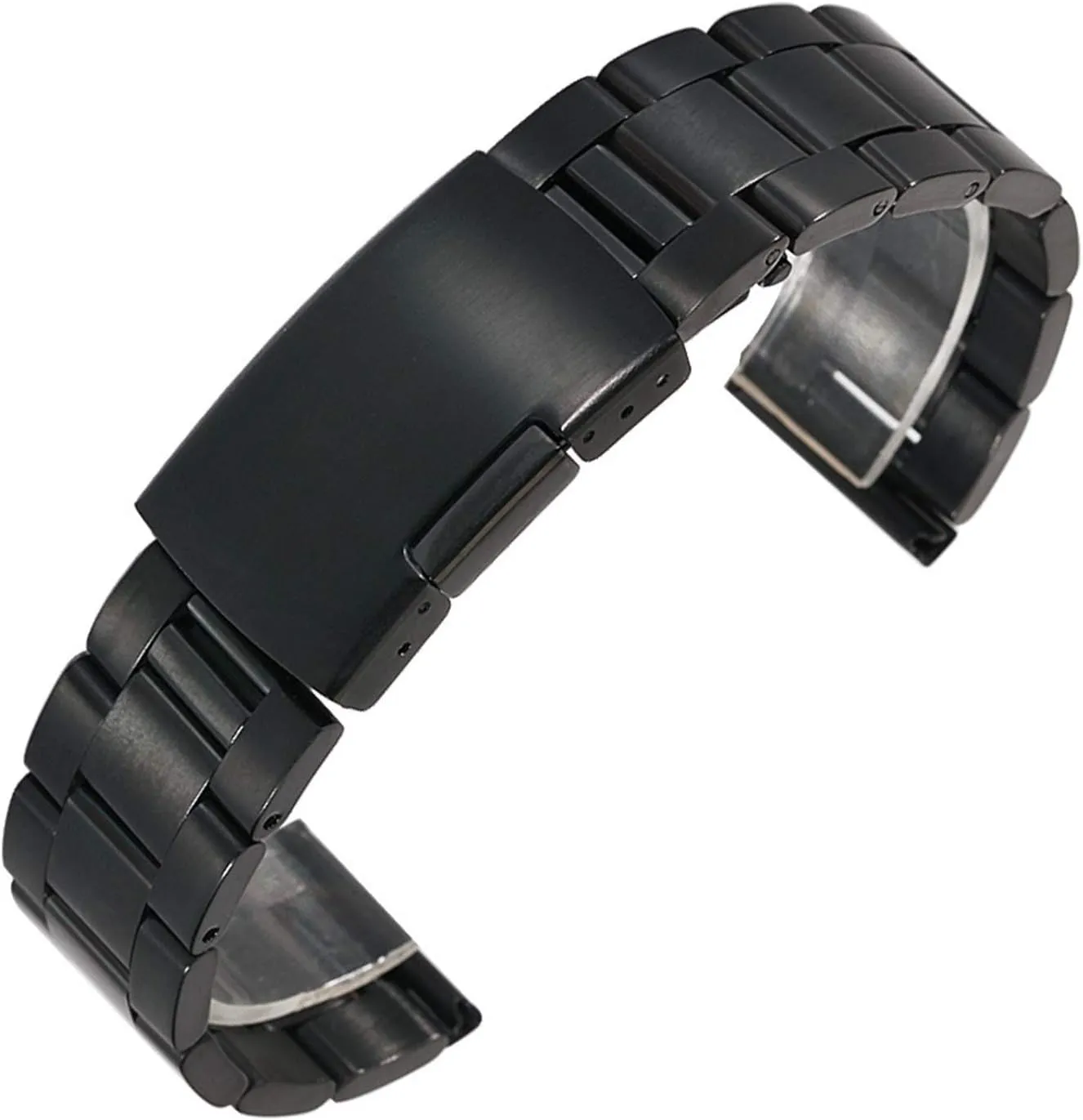 dissolution almost review With Accessories 18/20/22/24/26/28/30mm Watch Strap Stainless Steel Solid Three Beads Men's And Women's Watches 