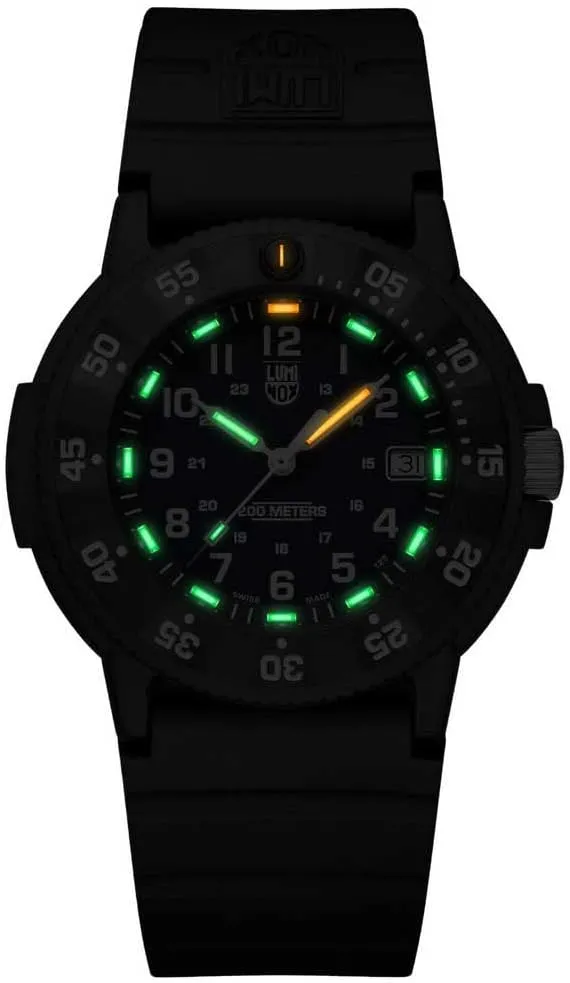 Dive Watch - Date Function - 200m Water Resistant - Mens Watches - Made in Switzerland Luminox - Original Navy Seal- Mens Watch - transmit inverse enterprise replace crown butter Military 
