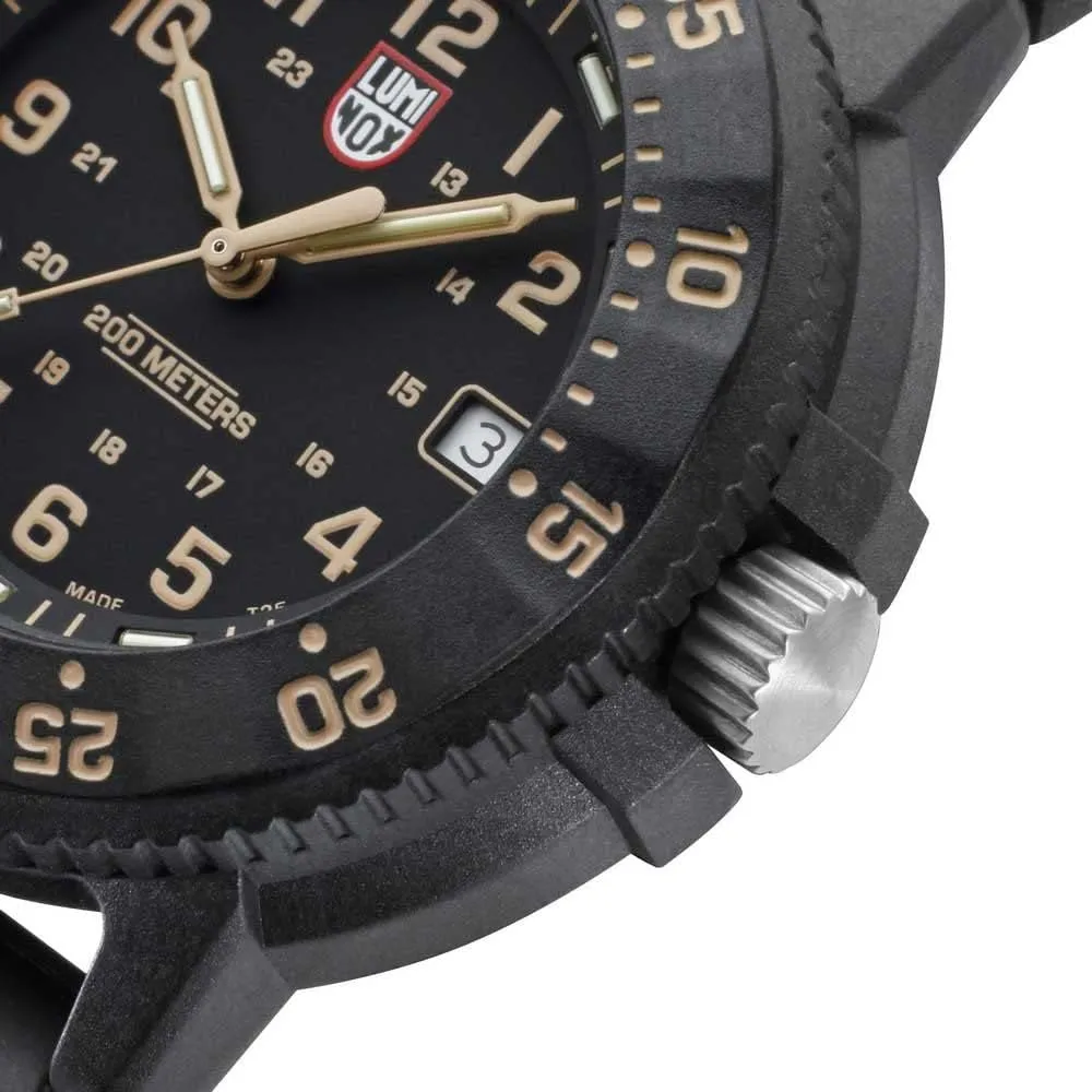 Dive Watch - Date Function - 200m Water Resistant - Mens Watches - Made in Switzerland Luminox - Original Navy Seal- Mens Watch - transmit inverse enterprise replace crown butter Military 