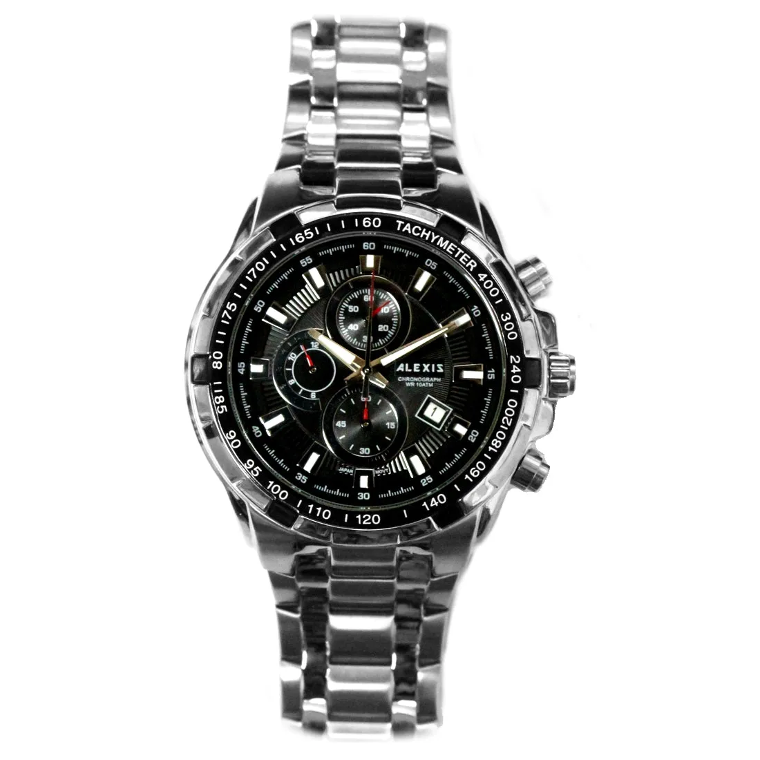 Diver Watch Men Stainless Steel Silver Tone Miyota 0S10 Movement