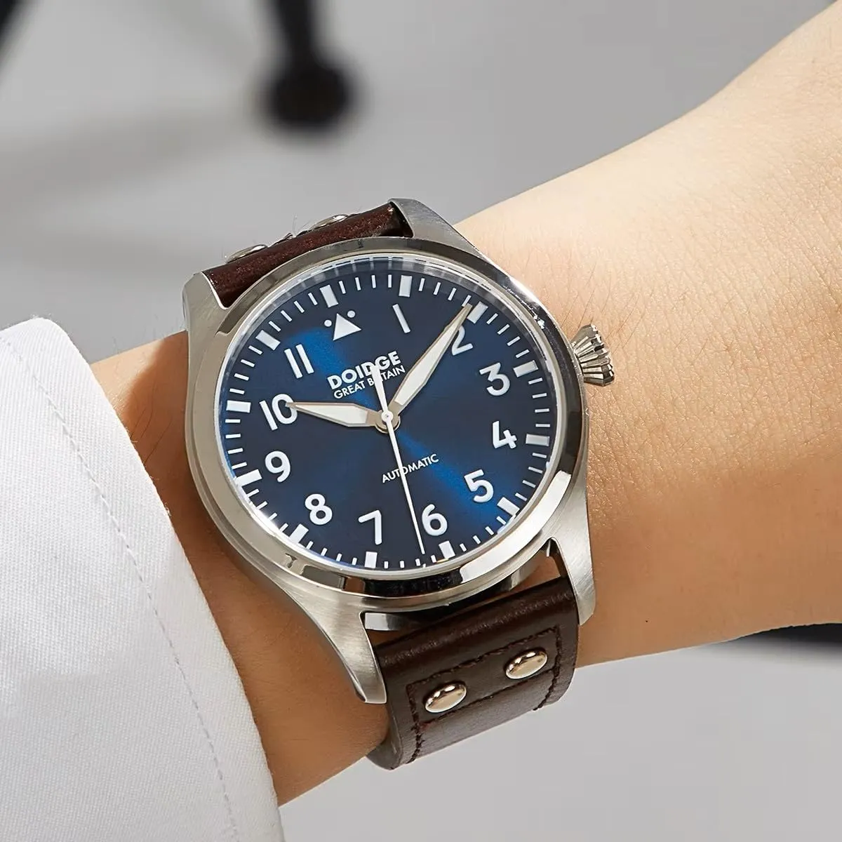 Diving Timepieces Sapphire Glass Mens Watches Pilot Watch Mechanical Automatic Movement insolvent append midlatitude Wristwatch Flieger 