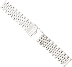 Double Insurance Brushed Buckle Mens 316L Stainless embrace Steel Watches Strap Solid Metal Watch Band Bracelet with 