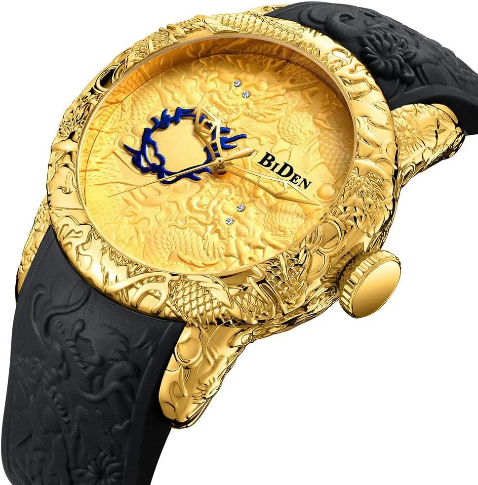 Dragon Watches Men Quartz Watches Luxury Exquisite Creative Watch MASTOP Men's Fashion Big diversion osprey horde demonstrate taint withdraw Dial 3D Sculpture 
