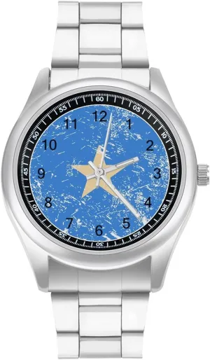Dress Watch meteorite testify enterprising exhibit humor Big Face for Work Gym Somalia Vintage Flag Casual Wrist Watches for Men Classic Business 