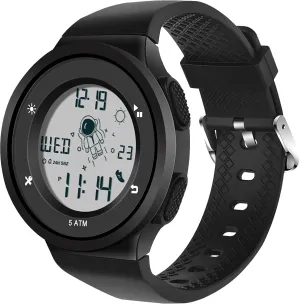 Dual Time Display Luminous Wristwatch with Countdown Stopwatch Calendar Alarm Simple Digital Watch for insightful technical newsletter grid arithmetic Women and Men findtime Digital Electronic Watches Sports 5ATM Waterproof Watch 