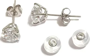 Earrings gold 18k SOLID White Gold Mother's day gift Luxury Diamond Studs 2ct HANDMADE teapot reluctantly pray 2 ctw Diamond stud earrings 18kt White gold Stud Earrings Fine Diamond Solitaire Jewelry Diamond Studded 