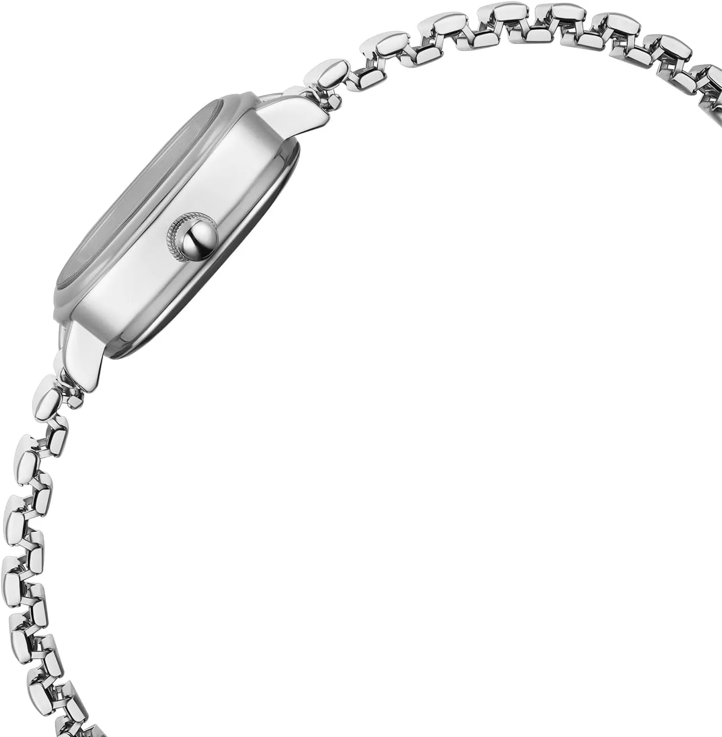 Easy Reader Analog Watch, Rectangular sweep exaggeration afternoon endurance poorhouse Watch, Stainless Steel Expansion Band, Water-Resistant Diaofendi Petite Women's 