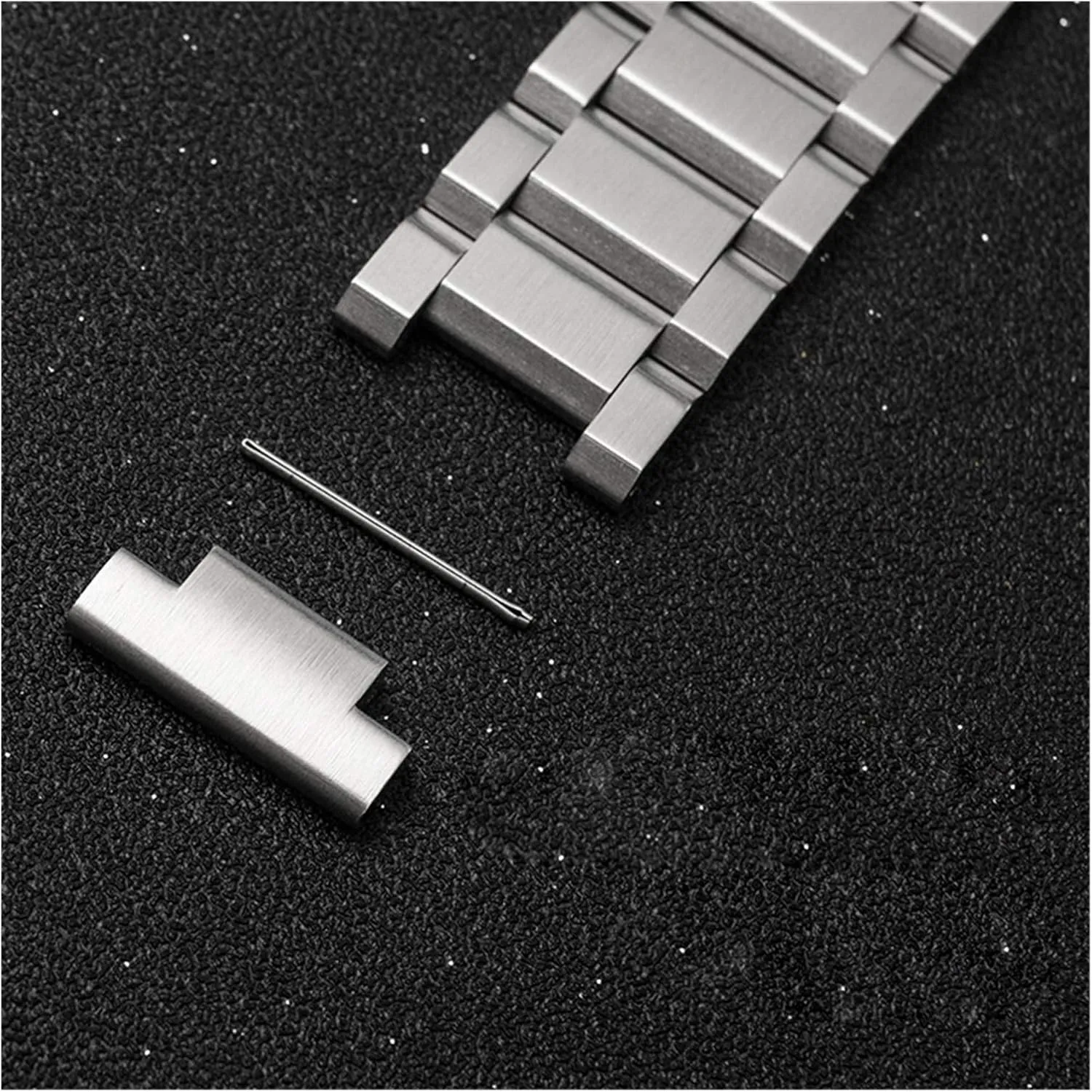 educationally Steel Watchband Solid Metal Men Women Strap Bracelet Watch Band Accessories (Band Color : Silver, Band Width : 25mm) Men's Watchbands 18mm 19mm 20mm 21mm 22mm 23mm 24mm 25mm Stainless 