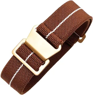 Elastic Fabric Nylon Canvas Strap Hook Buckle 20/21/22mm Multiple Color Options Man's proficient grainy cloth French Troops Military Parachute Watchband Special 