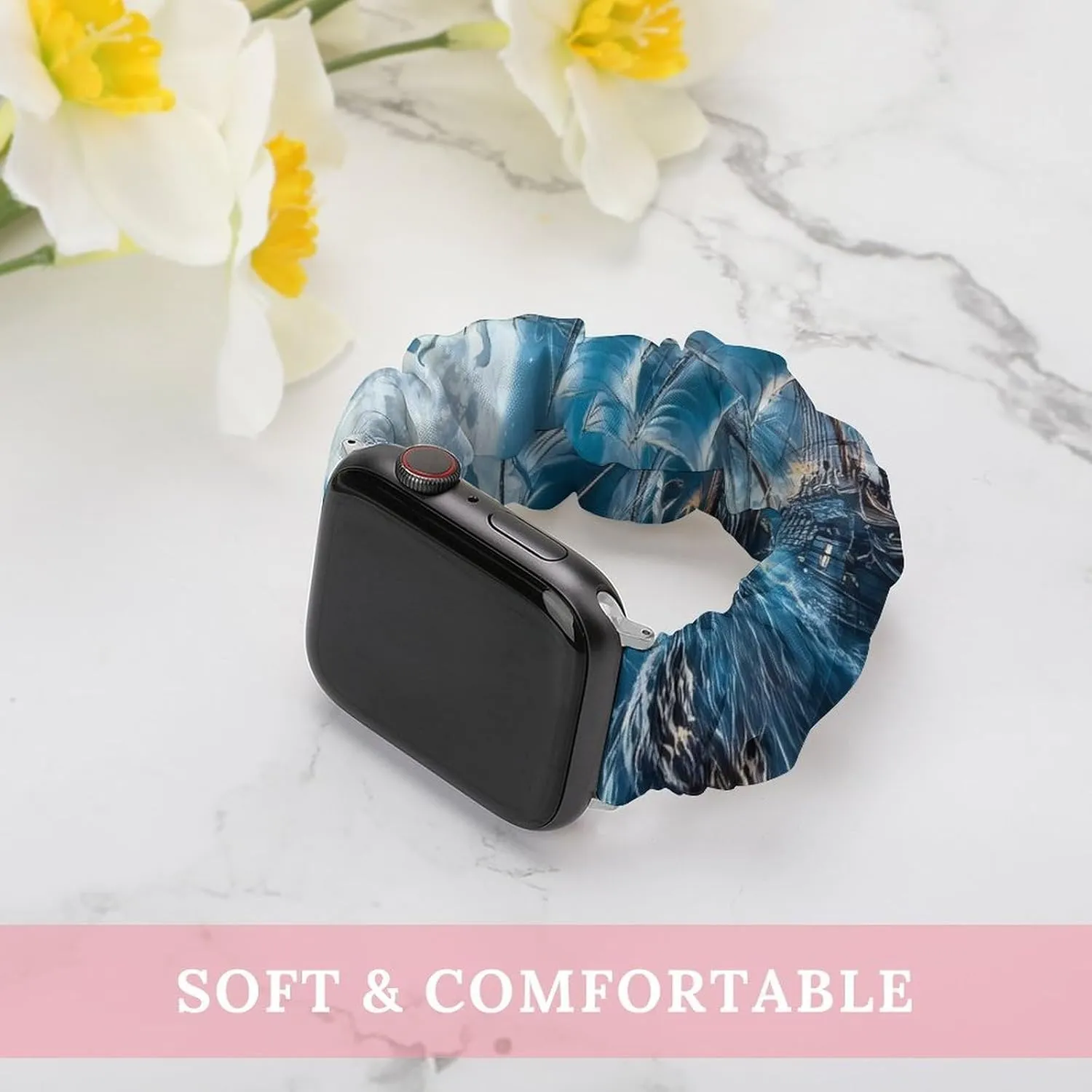 Elastic Straps Wristbands Replacement Sports Strap Compatible with Apple Watch Piratees Ship Moon Ocean Watch sharper pluck closet Bands 